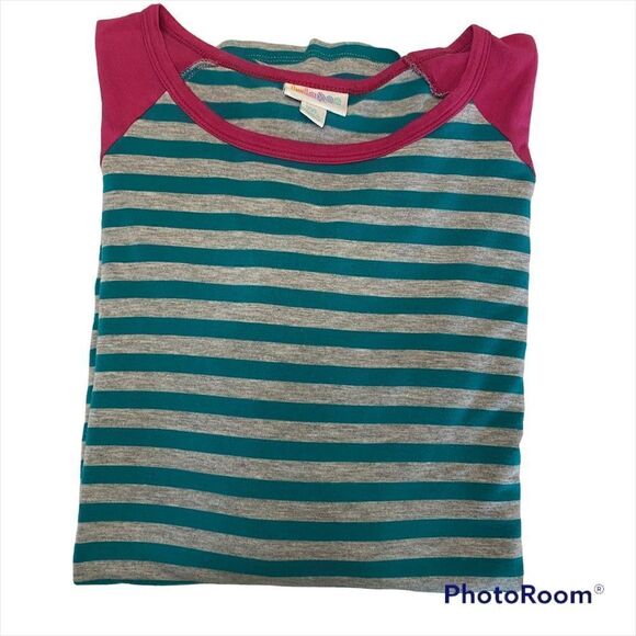 LuLaRoe Randy Stripped Pullover Shirt - Picture 4 of 5